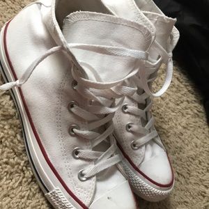 High top white converse